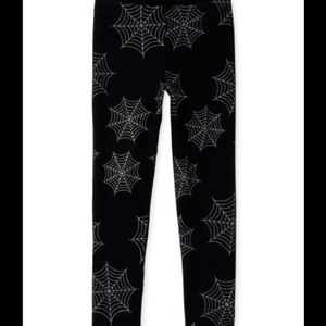 NWT S small ladies Halloween spider web leggings